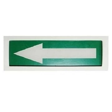 Оповещатель охранно-пожарный световой Рубеж ОПОП 1-8 "СТРЕЛКА ВЛЕВО" фон зеленый