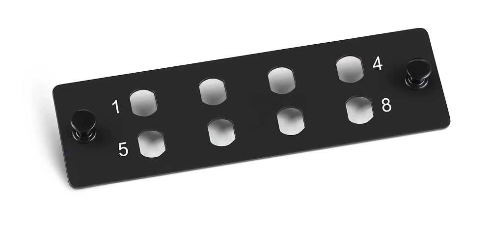 Адаптерная панель Cabeus FO-FP-8ST-BK (10803c)