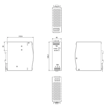 Источник бесперебойного питания, On-line AMATEK AP-DU48/2DIN