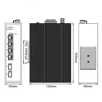 6 портовый управляемый коммутатор с PoE AMATEK AN-SXGM6P4A
