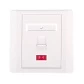 Настенная лицевая панель под 1 модуль NETLAN EC-FP-1KJ-WT-10