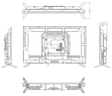 Монитор 32" AMATEK APV-M32PF-HD