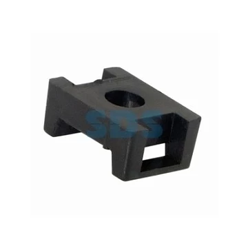 Площадка для крепления стяжки (ПС-2) 22x16 мм, черная REXANT 07-2103