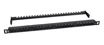 Патч-панель 19", 05U, 24 порта Cabeus PLHD-24-Cat.6a-Dual-180-05U (9665c)