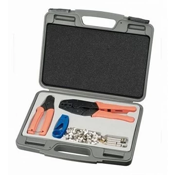 Набор инструментов для работы с коаксиальным кабелем SC&T AT009