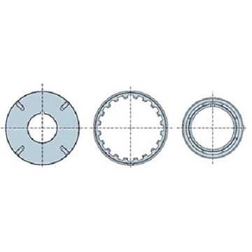 Адаптеры для вала 159x45 mm с М8, для приводов XL NICE 517.21592