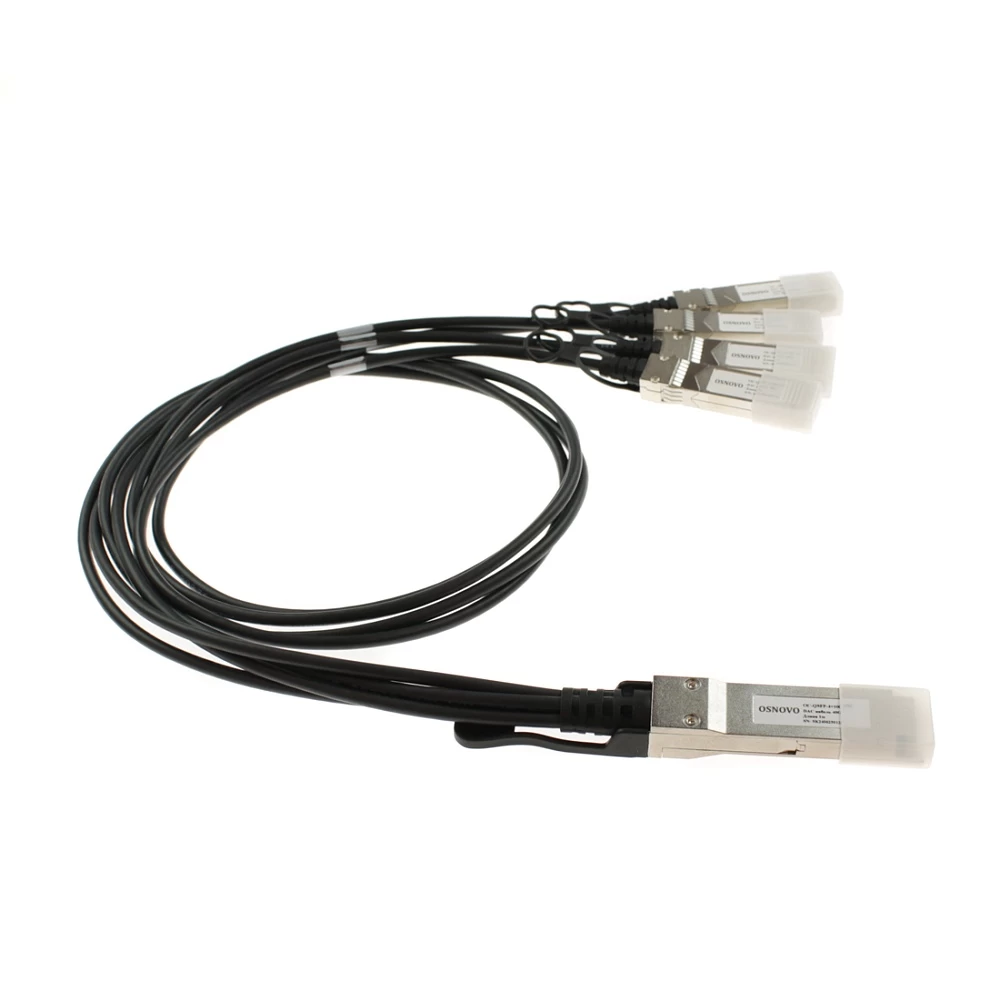 Объединительный DAC кабель OSNOVO OC-QSFP-4x10G-1M