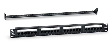 Патч-панель 19", 1U, 24 порта Cabeus PL-24-Cat.5e-Dual (7000c)