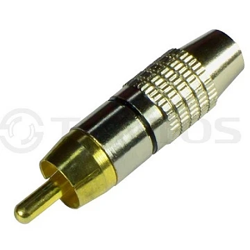 РАЗЪЕМ TS RCA штекер под винт, металл