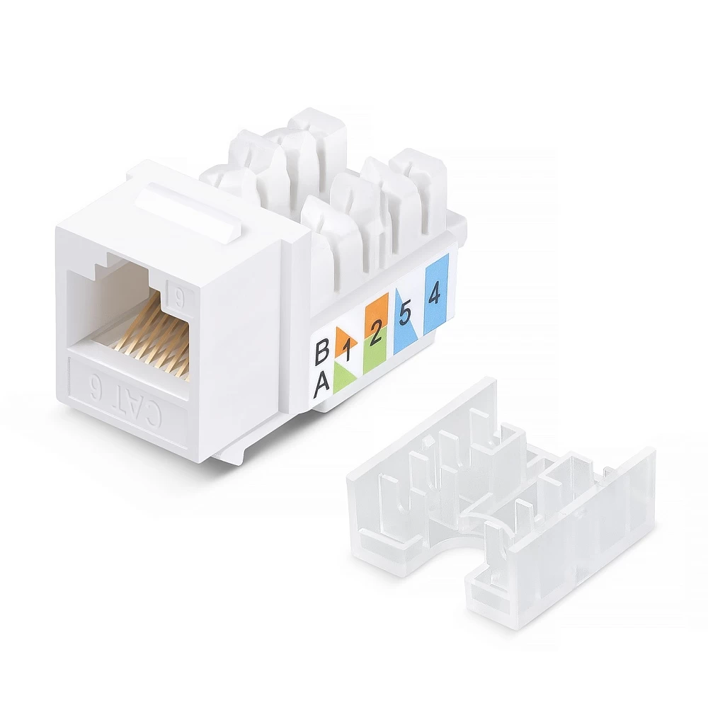 Вставка Keystone Jack RJ-45 Cabeus KJ-RJ45-Cat.6-90-SW