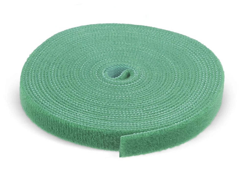 Лента (липучка) в рулоне, 9 мм, 5 м, зеленая Cabeus ROL-5x9-GN (9373c)