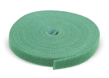 Лента (липучка) в рулоне, 9 мм, 5 м, зеленая Cabeus ROL-5x9-GN (9373c)