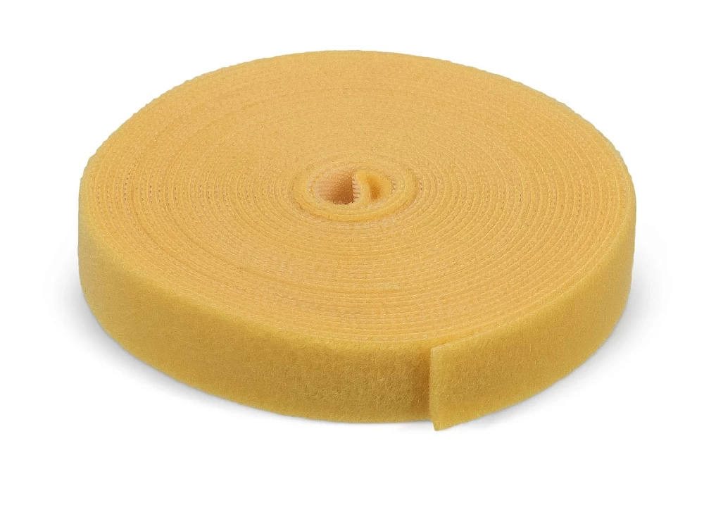 Лента (липучка) в рулоне, 16 мм, 5 м, желтая Cabeus ROL-5x16-YL (9378c)