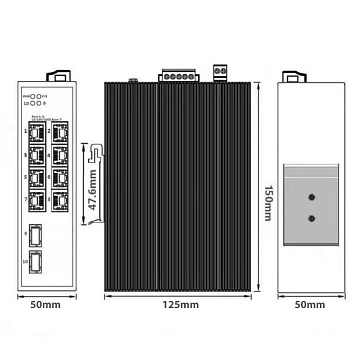10 портовый управляемый коммутатор с PoE AMATEK AN-SXGM10P8A