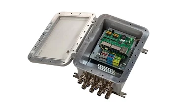 6 портовый уличный узел связи TFortis PSW-2G6F+Ex