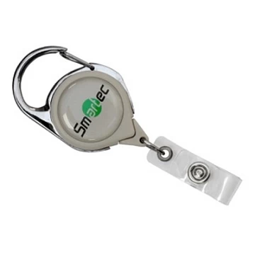 Ретрактор с карабином серый Smartec ST-AC203RT-GR