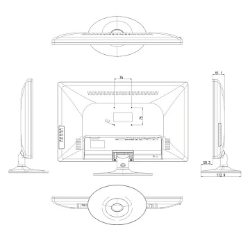 Монитор 236" AMATEK AV-M24PF