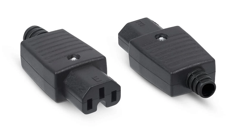 Вилка С13 разборная, 10А, 250 V, черная Cabeus IEC-320-C13 (9646c)