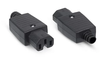 Вилка С13 разборная, 10А, 250 V, черная Cabeus IEC-320-C13 (9646c)