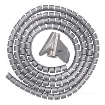 Пластиковый спиральный рукав д15 мм (2 м) Cabeus PCB-15 (7435c)