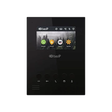 Монитор IP видеодомофона BAS-IP AU-04LAF BLACK