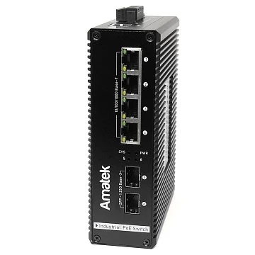 6 портовый управляемый коммутатор с PoE AMATEK AN-SXGM6P4A