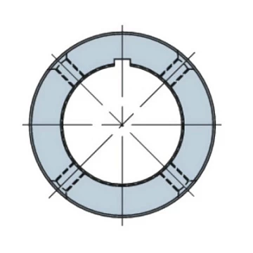 Адаптер для вала 98x2 и 1016x36 мм с M8, для приводов XL NICE 517.29800