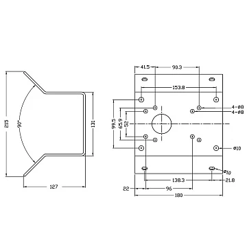 Кронштейн на угол AMATEK AV-BCR1