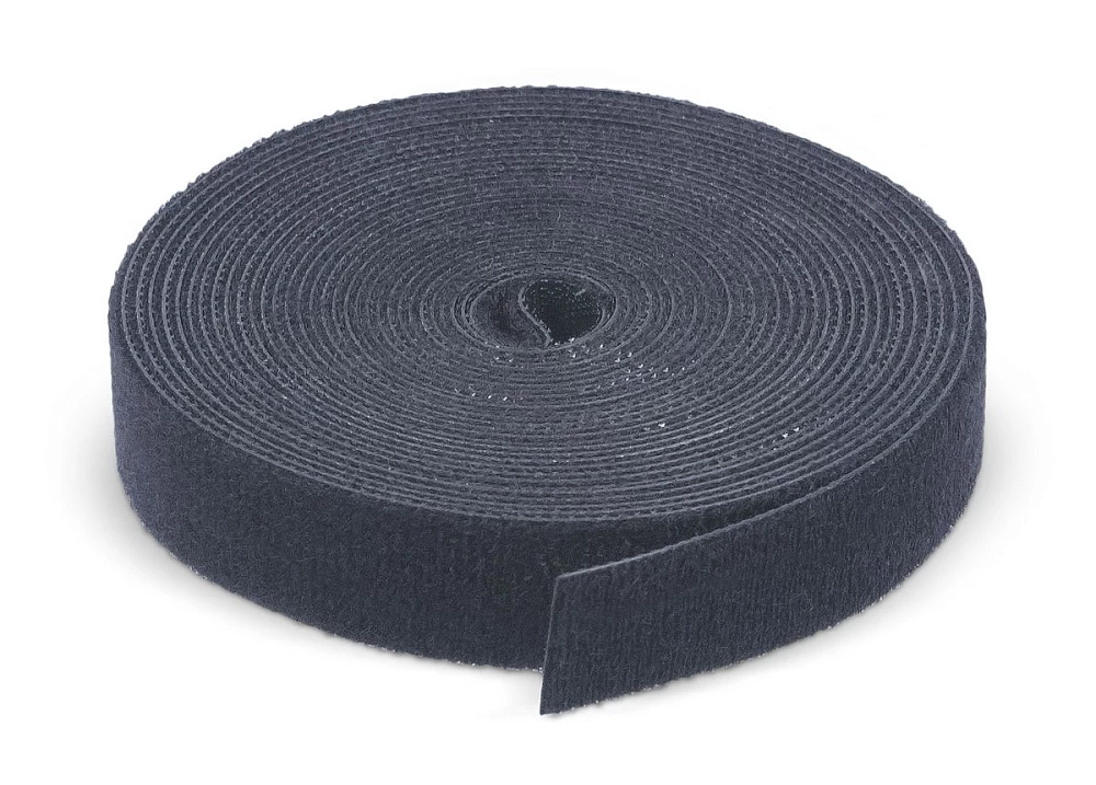 Лента (липучка) в рулоне, 16 мм, 5 м, черная Cabeus ROL-5x16-BK (9376c)