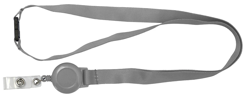 Ремешок с пряжкой и ретрактором серый Smartec ST-AC203LR-GR