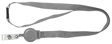 Ремешок с пряжкой и ретрактором серый Smartec ST-AC203LR-GR