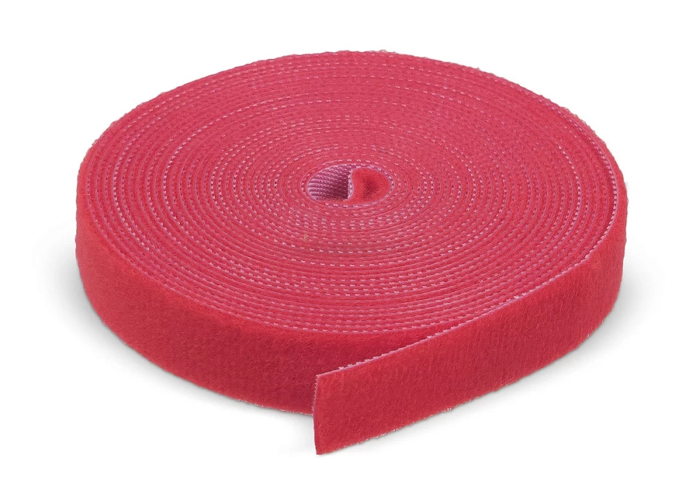 Лента (липучка) в рулоне, 16 мм, 5 м, красная Cabeus ROL-5x16-RD (9379c)