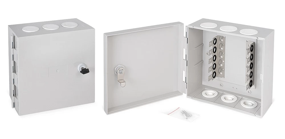 Коробка распределительная на 50 пар, 190х205х105 мм Cabeus DB-50P (7019c)