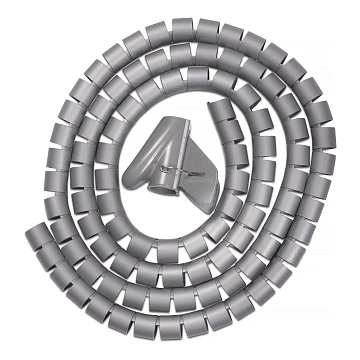 Пластиковый спиральный рукав д25 мм (2 м) Cabeus PCB-25 (7437c)