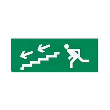 Оповещатель охранно-пожарный световой Рубеж ОПОП 1-8 "бегущий человек + лестница вниз влево "