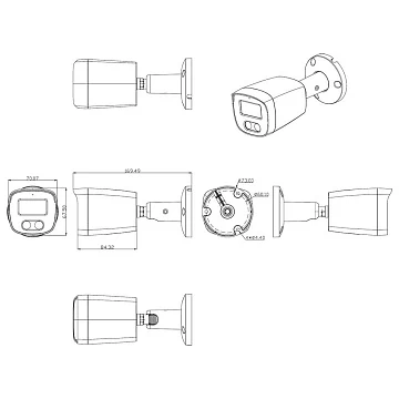 Цилиндрическая IP видеокамера 4 Мп AMATEK AC-IS402ME