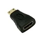 Переходник MiniHDMI-HDMI, v2 NETLAN EC-HD20CB-AC-BK-10