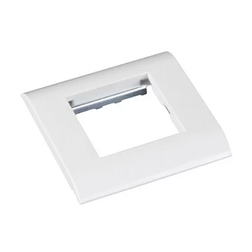 Настенная лицевая панель под 1 вставку NETLAN EC-FPM-1-WT-10