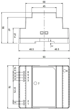 Блок питания FARADAY 36W/12-24V/DIN