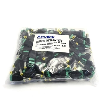 Разъем питания штекер 2,1х5,5 с клеммной колодкой под винт AMATEK AVC-DC-MT