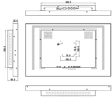 Монитор 236" AMATEK APV-M24PF