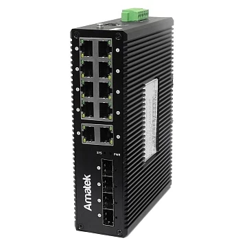 14 портовый управляемый коммутатор с PoE AMATEK AN-SXGM14P8A