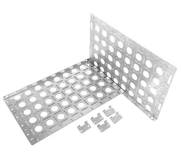 Комплект боковых монтажных панелей 19" (В500 × Г300) Elbox EU-500.300
