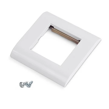 Лицевая панель 80х80мм для модулей 45x45 (Mosaic) Cabeus FF-80x80 (7453c)