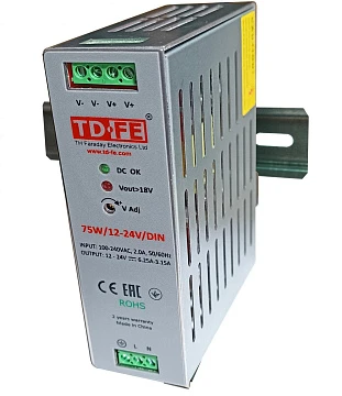 Блок питания FARADAY 75W/12-24V/DIN