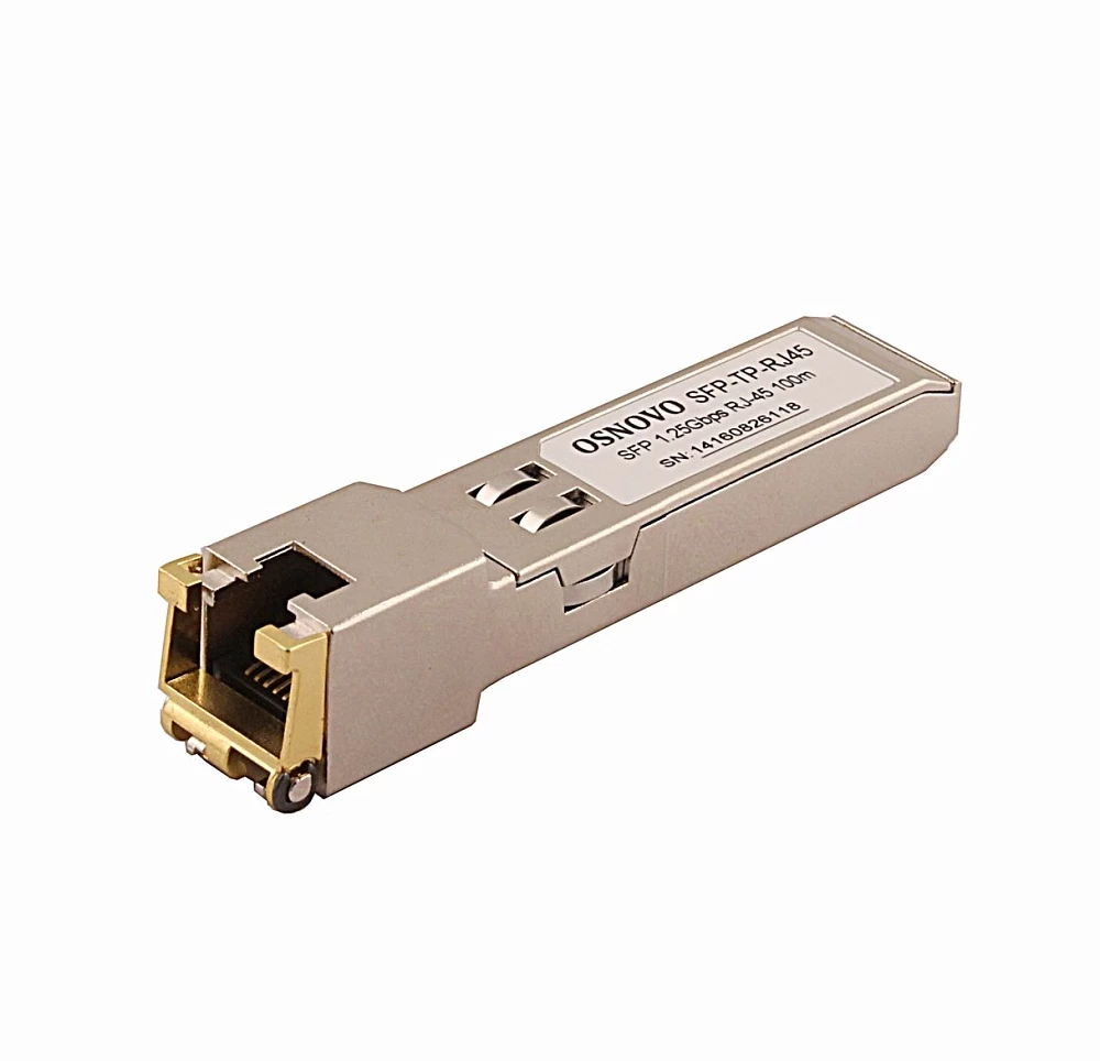 Медный SFP модуль Gigabit Ethernet с разъемом RJ45 OSNOVO SFP-TP-RJ45