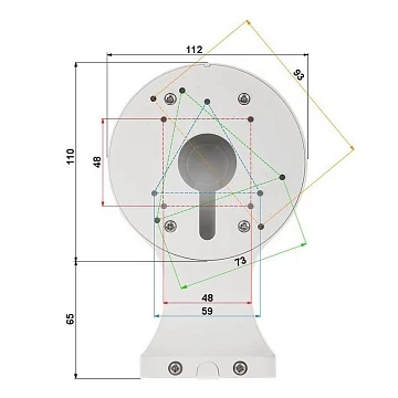 Кронштейн настенный AMATEK AV-BWD 1F