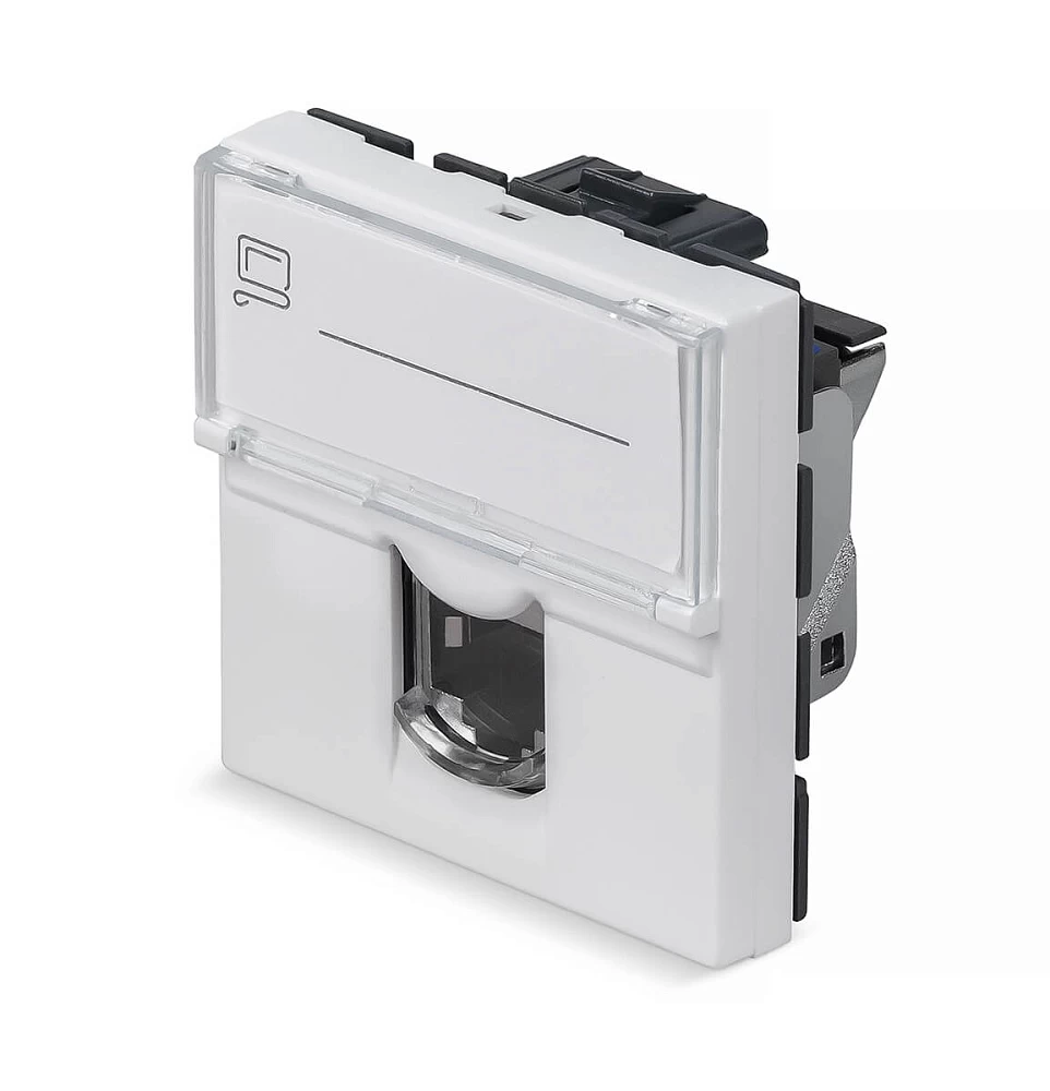 Keystone Jack RJ-45(8P8C) Cabeus KJ-RJ45-Cat.6-SH-180T-FP-L-45 (11843c)