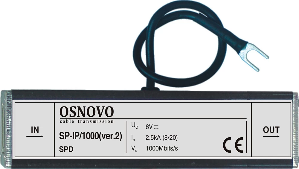 Устройство грозозащиты OSNOVO SP-IP/1000(ver.2)