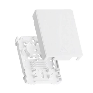 Корпус волоконно-оптической настенной розетки NIKOMAX ESSENTIAL NMF-WO2-BLANK-CP-WT